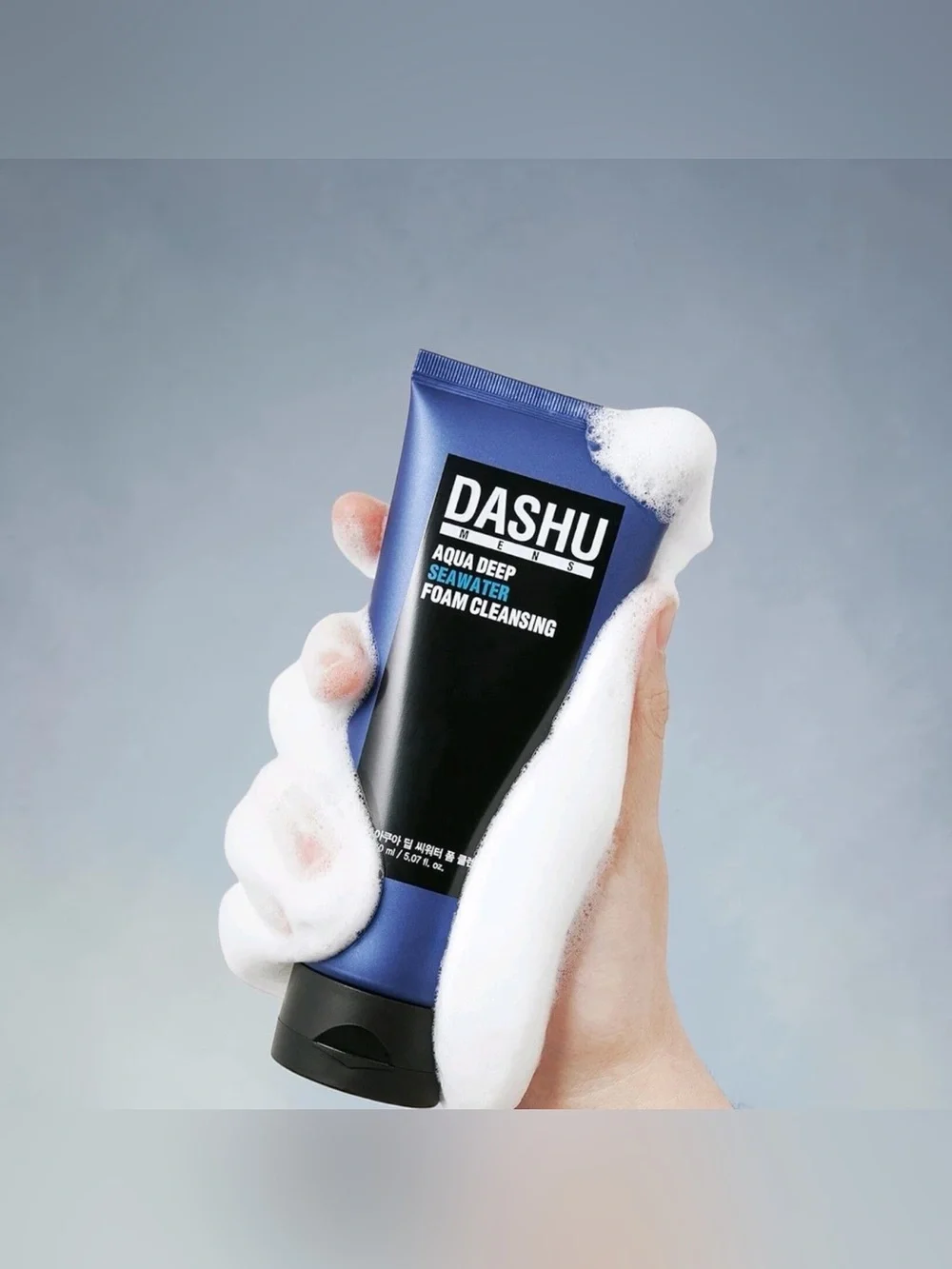 New DASHU Deep Aqua Men Seawater Foam Cleansing